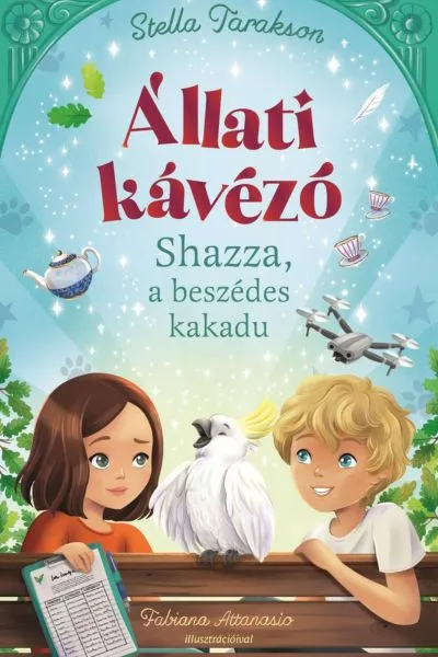 Állati kávézó shazza, a beszédes kakadu